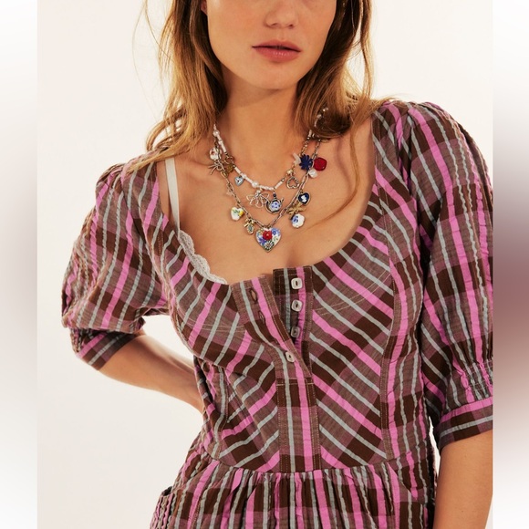 Free People plaid dress - Picture 2 of 3